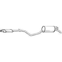 Kipufogódob, hátsó, Fiat Punto, 1.1, 1993-1999.08