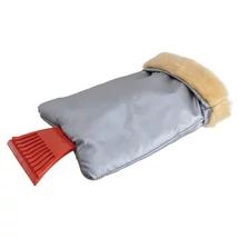 Jégkaparó kesztyűs ezüst szürke bunda béléssel