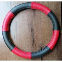 Kormányvédő Bőr fekete-piros 35-37 cm