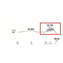 Kipufogódob, hátsó, Citroen Berlingo, Peugeot Partner, 1.1-1.9, 1996-2003.09
