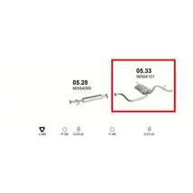 Kipufogódob, hátsó, Daewoo Matiz, 0.8, 2000.09-