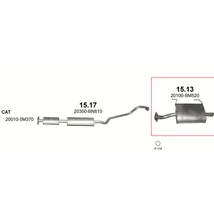 Kipufogódob, hátsó, Nissan Almera, 1.5-1.8, 2000-2006.09