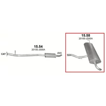 Kipufogódob, hátsó, Nissan Qashqai, 1.6, 2006.10-2014.04