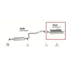 Kipufogódob, hátsó, Nissan MAXima, 2.0-3.0, 1994-2000.01
