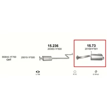 Kipufogódob, hátsó, Nissan Micra, 1.0, 2000-2002.11