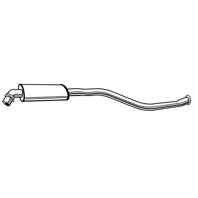 Kipufogódob, közép, Citroen Xsara, 1.4-1.8, 1999.03-2000.08