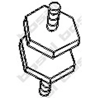 Kipufogótartó, Renault M8x18 (255-333)