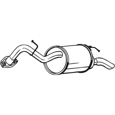 Kipufogódob, hátsó, Toyota Yaris, 1.0, 2005-2012.12