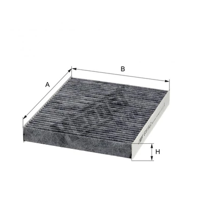 Pollenszűrő (Aktív szénszűrő) Hengst E3919LC