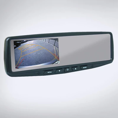 ABM 4,3″ monitor visszapillantó tükrös 12V