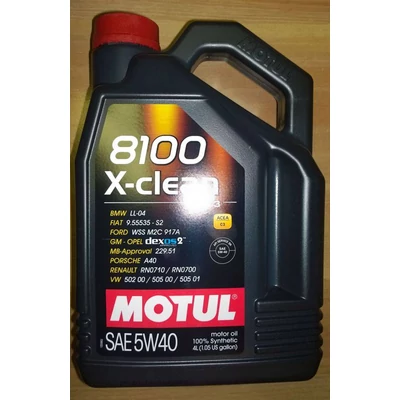 MOTUL 8100 Xclean 5W40 4 liter motorolaj