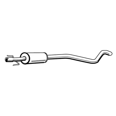 Kipufogódob, közép, Opel Astra G, 1.2, 1998-2004.09