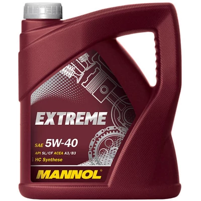 MANNOL EXTREME 5W-40 4 liter Motorolaj