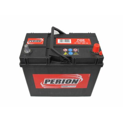 Perion-12v-45ah-autó akkumulátor-jobb+ *ázsia *vékonysarus