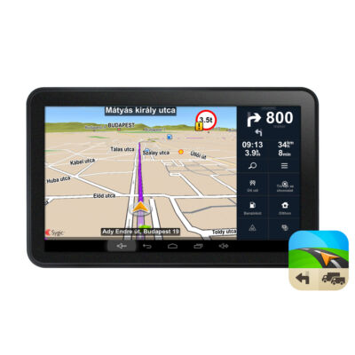 WayteQ x995 MAX GPS navigáció (Android) + Sygic Truck KAMIONOS navigáció LIFETIME + 3 ÉV FRISSÍTÉS